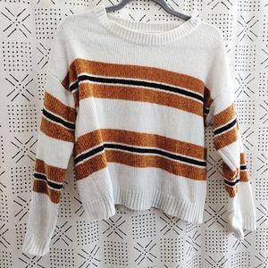 EUC Roolee Cropped Chenille Sweater